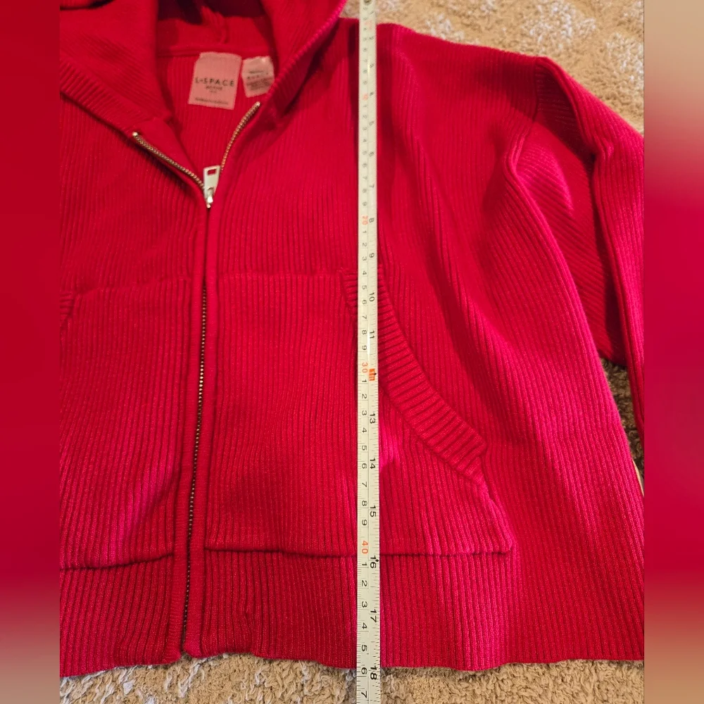 LSPACE x Anthropologie Jet Set Cropped Hoodie | Emboldened | Size M - Picture 8 of 8